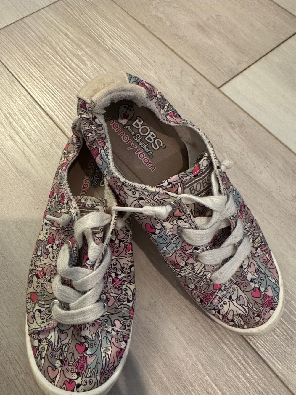 Skechers BOBS Multicolor Canvas Sneakers
